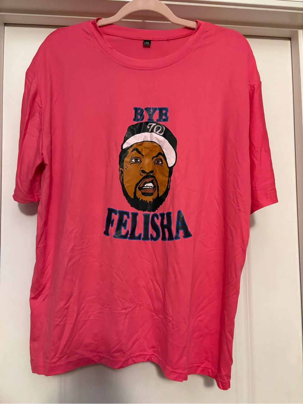 Bye Felisha Graphic Tee - Coral Pink